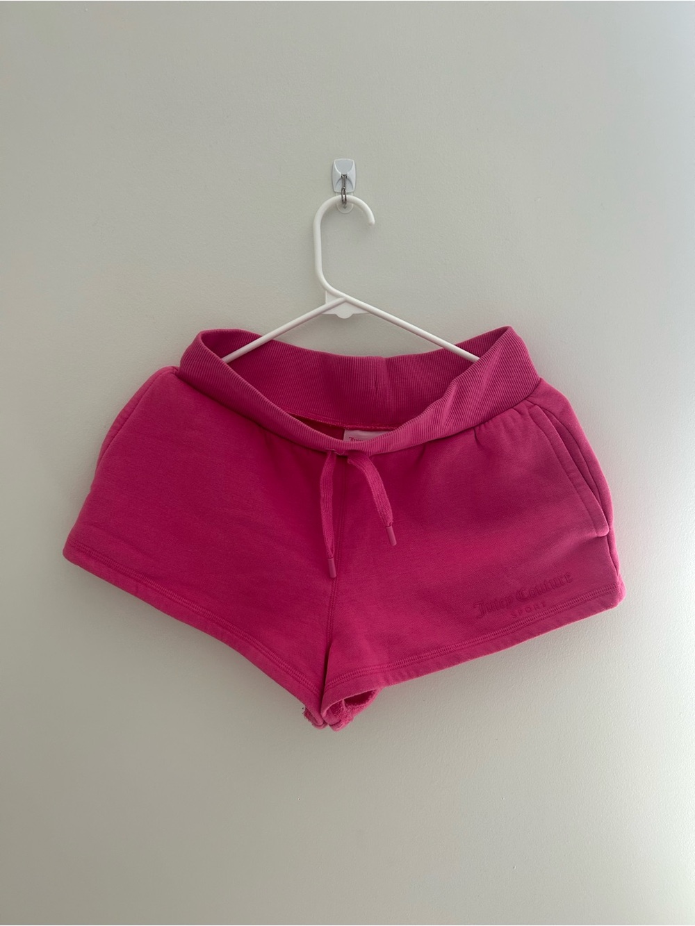 Juicy Couture Bright Pink Drawstring Athletic Lounge Shorts